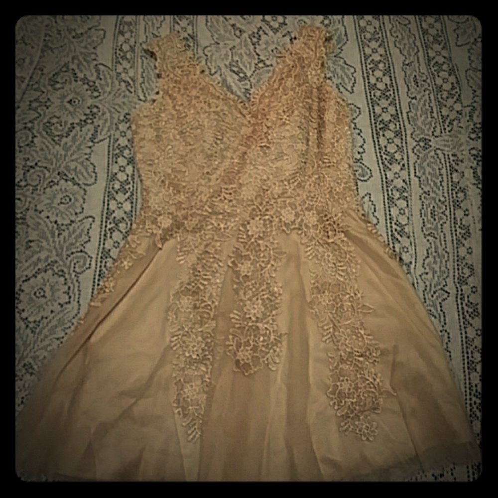 Champaign homecoming dress